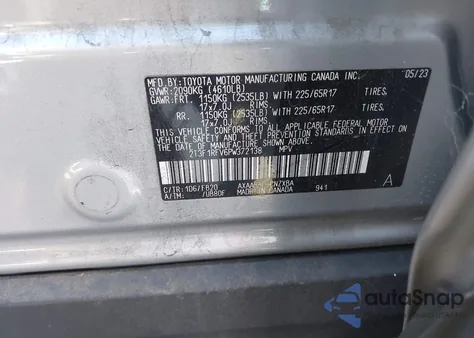 2023 Toyota Rav4 Le z USA, uszkodzony, nr VIN 2T3F1RFV6PW372138